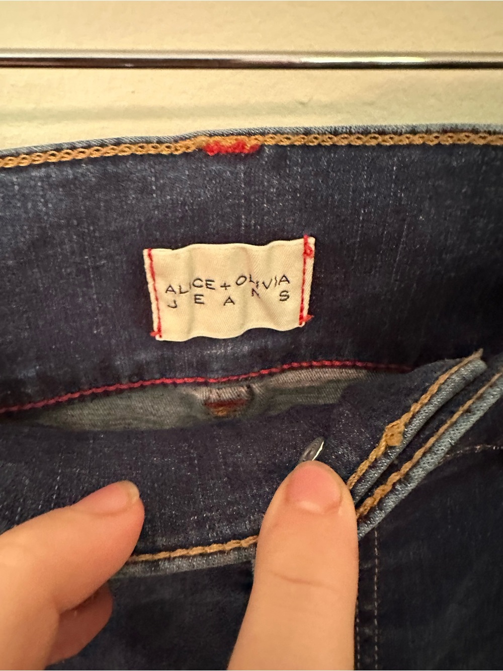 Alice and Olivia Beautiful bell bottom jeans blue 28 - Picture 6 of 7